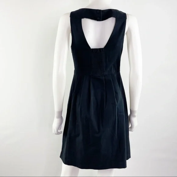 Anthropologie Moulinette Soeurs Size 4 Black Floral Embroidered PERENNIAL Dress - Picture 6 of 8